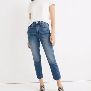 Madewell High-Rise Slim Boyjean in Lavern Wash